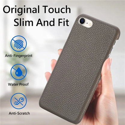 Y1 For iPhone 7 / 8 / SE (2020) / SE (2022) Case Litchi Texture Drop Proof PU Leather Coated PC Phone Cover