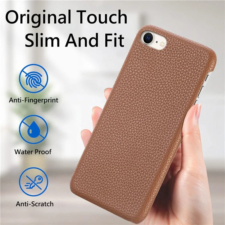 Y1 For iPhone 7 / 8 / SE (2020) / SE (2022) Case Litchi Texture Drop Proof PU Leather Coated PC Phone Cover