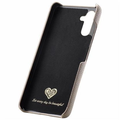 Y1 For Samsung Galaxy A35 5G Case Litchi Texture Leather+PC Back Cover