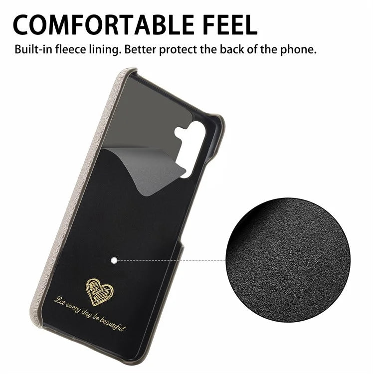 Y1 For Samsung Galaxy A35 5G Case Litchi Texture Leather+PC Back Cover