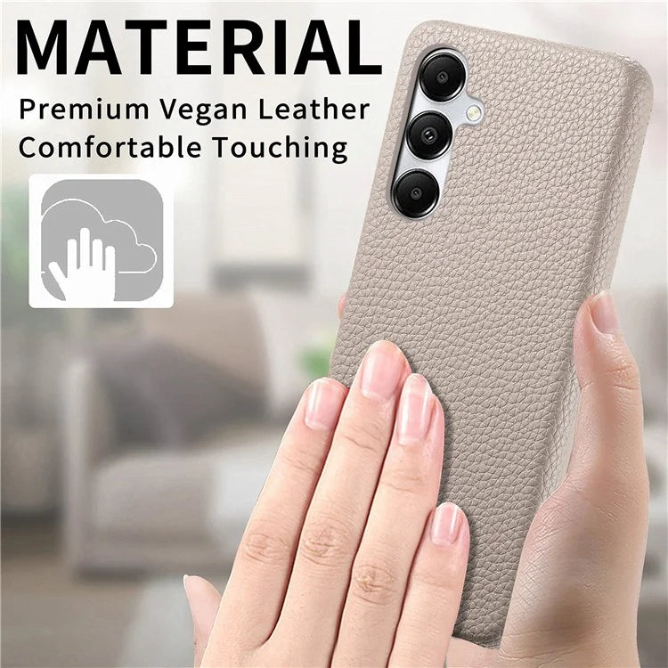 Y1 For Samsung Galaxy A35 5G Case Litchi Texture Leather+PC Back Cover