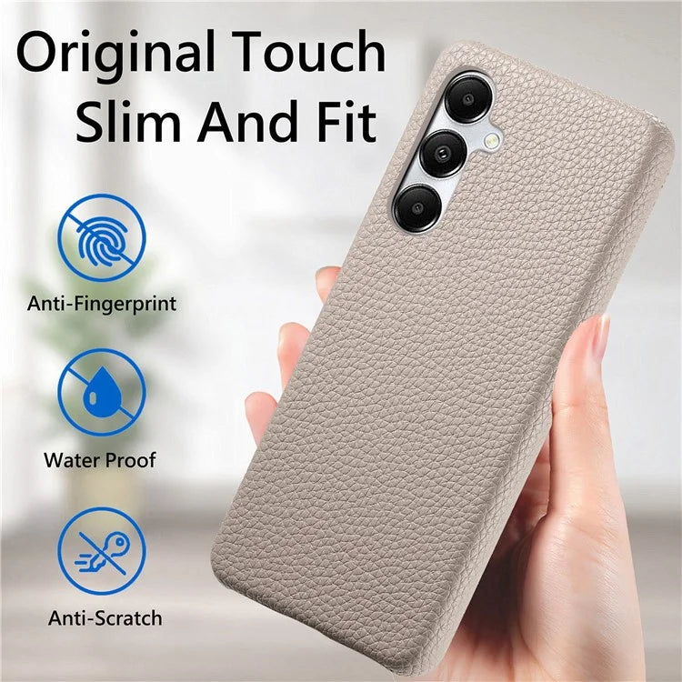 Y1 For Samsung Galaxy A35 5G Case Litchi Texture Leather+PC Back Cover