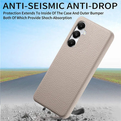 Y1 For Samsung Galaxy A35 5G Case Litchi Texture Leather+PC Back Cover