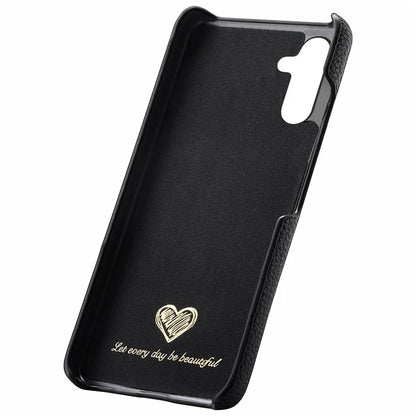 Y1 For Samsung Galaxy A35 5G Case Litchi Texture Leather+PC Back Cover