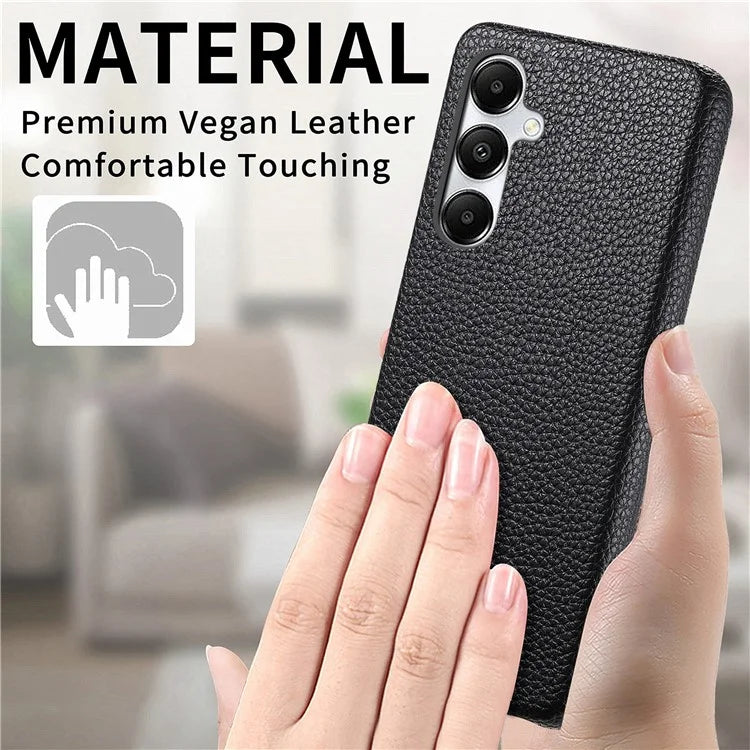 Y1 For Samsung Galaxy A35 5G Case Litchi Texture Leather+PC Back Cover