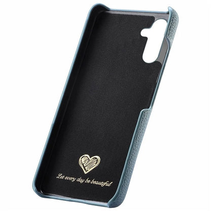 Y1 For Samsung Galaxy A35 5G Case Litchi Texture Leather+PC Back Cover