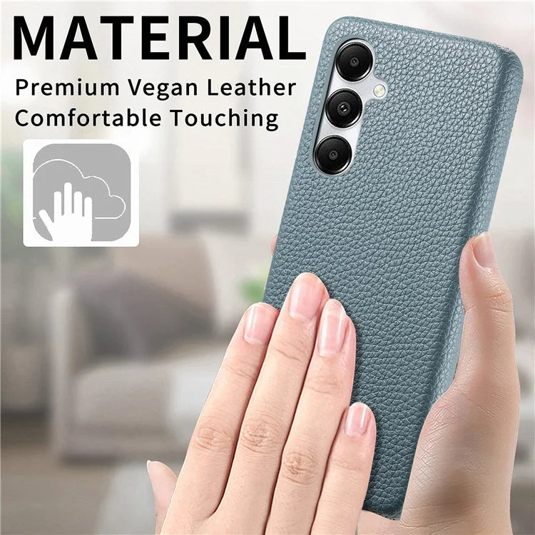 Y1 For Samsung Galaxy A35 5G Case Litchi Texture Leather+PC Back Cover