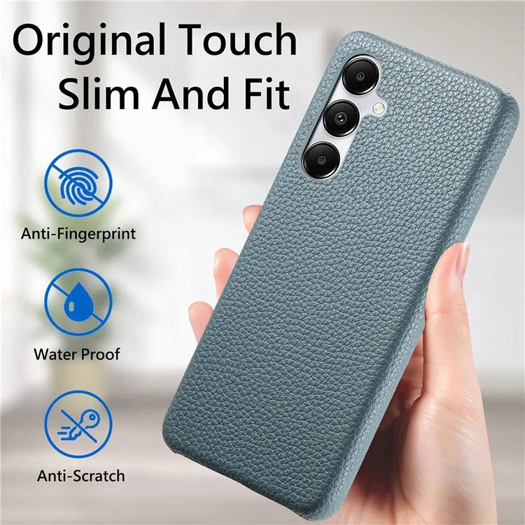 Y1 For Samsung Galaxy A35 5G Case Litchi Texture Leather+PC Back Cover