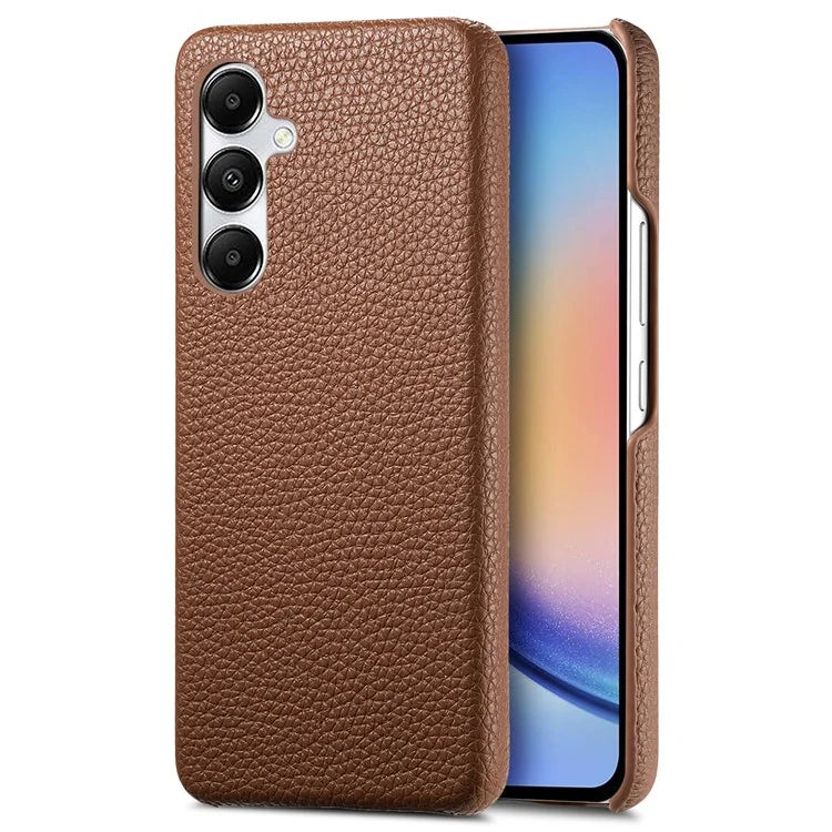 Y1 For Samsung Galaxy A35 5G Case Litchi Texture Leather+PC Back Cover