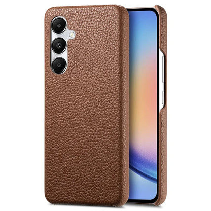 Y1 For Samsung Galaxy A35 5G Case Litchi Texture Leather+PC Back Cover