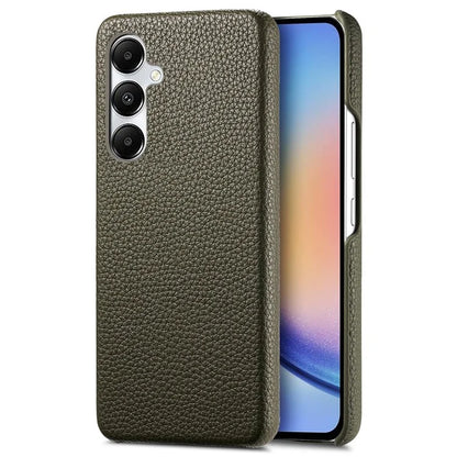 Y1 For Samsung Galaxy A35 5G Case Litchi Texture Leather+PC Back Cover