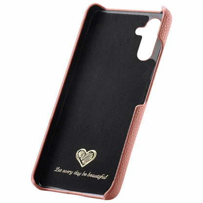 Y1 For Samsung Galaxy A35 5G Case Litchi Texture Leather+PC Back Cover