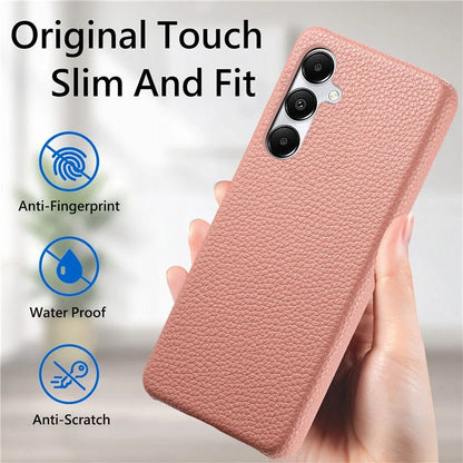 Y1 For Samsung Galaxy A35 5G Case Litchi Texture Leather+PC Back Cover