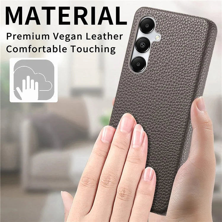 Y1 For Samsung Galaxy A35 5G Case Litchi Texture Leather+PC Back Cover