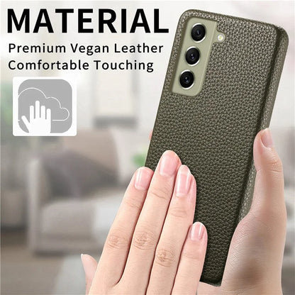 Y1 For Samsung Galaxy S21 FE 5G Case Anti-Scratch Litchi Texture PU+PC Phone Cover