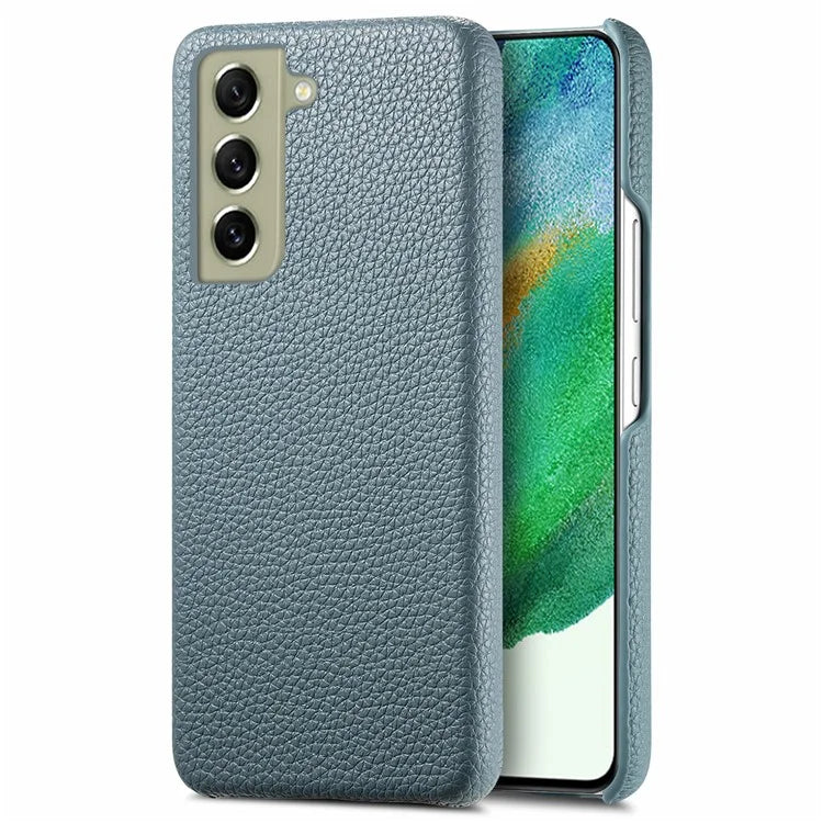 Y1 For Samsung Galaxy S21 FE 5G Case Anti-Scratch Litchi Texture PU+PC Phone Cover