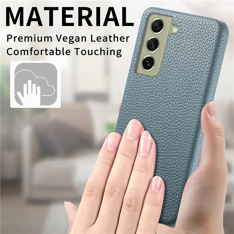 Y1 For Samsung Galaxy S21 FE 5G Case Anti-Scratch Litchi Texture PU+PC Phone Cover