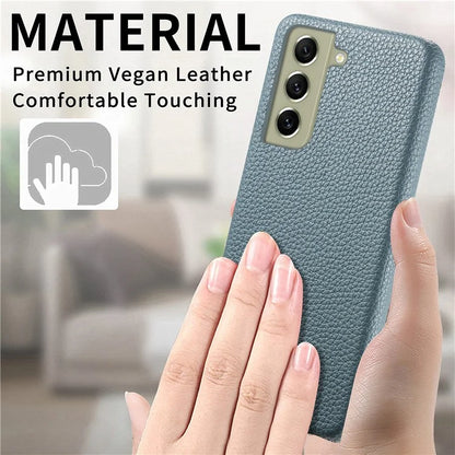 Y1 For Samsung Galaxy S21 FE 5G Case Anti-Scratch Litchi Texture PU+PC Phone Cover