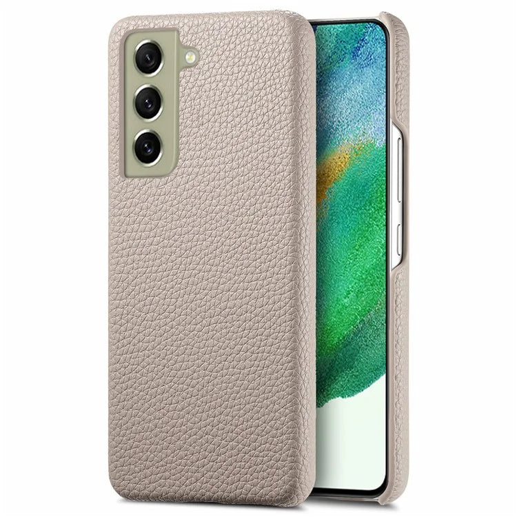 Y1 For Samsung Galaxy S21 FE 5G Case Anti-Scratch Litchi Texture PU+PC Phone Cover