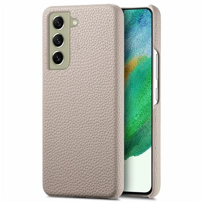 Y1 For Samsung Galaxy S21 FE 5G Case Anti-Scratch Litchi Texture PU+PC Phone Cover