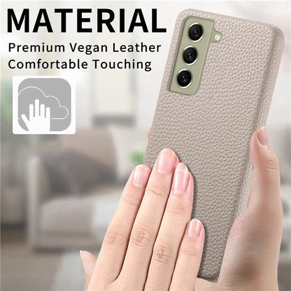 Y1 For Samsung Galaxy S21 FE 5G Case Anti-Scratch Litchi Texture PU+PC Phone Cover