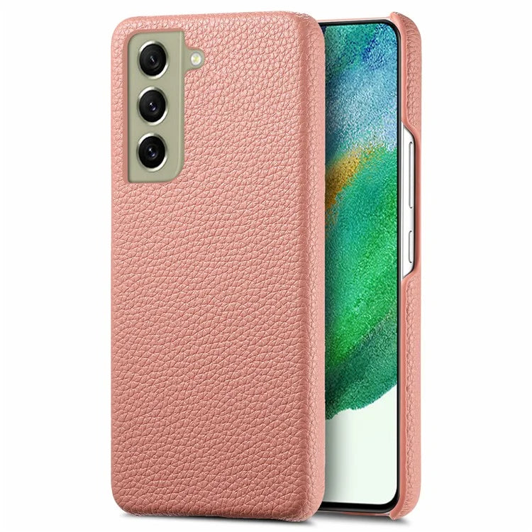 Y1 For Samsung Galaxy S21 FE 5G Case Anti-Scratch Litchi Texture PU+PC Phone Cover
