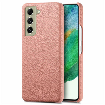 Y1 For Samsung Galaxy S21 FE 5G Case Anti-Scratch Litchi Texture PU+PC Phone Cover