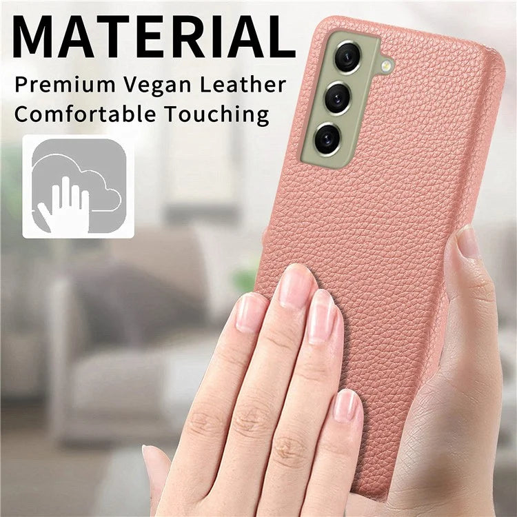 Y1 For Samsung Galaxy S21 FE 5G Case Anti-Scratch Litchi Texture PU+PC Phone Cover
