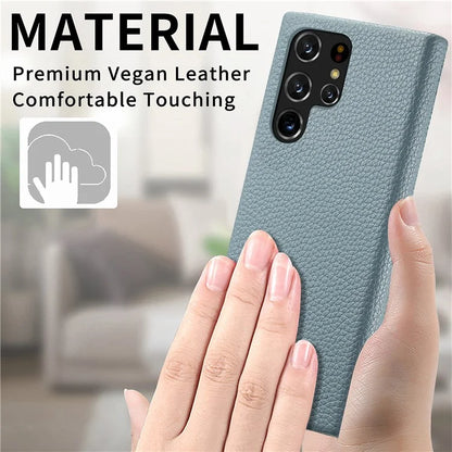 Y1 For Samsung Galaxy S22 Ultra 5G Slim Case Litchi Texture PU+PC Phone Cover