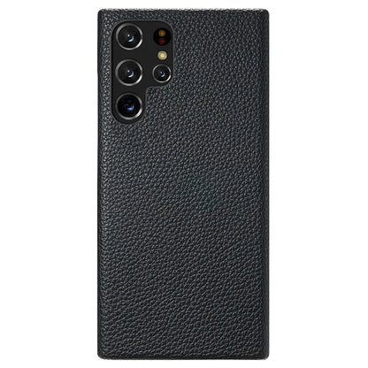 Y1 For Samsung Galaxy S22 Ultra 5G Slim Case Litchi Texture PU+PC Phone Cover
