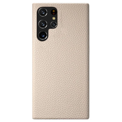 Y1 For Samsung Galaxy S22 Ultra 5G Slim Case Litchi Texture PU+PC Phone Cover