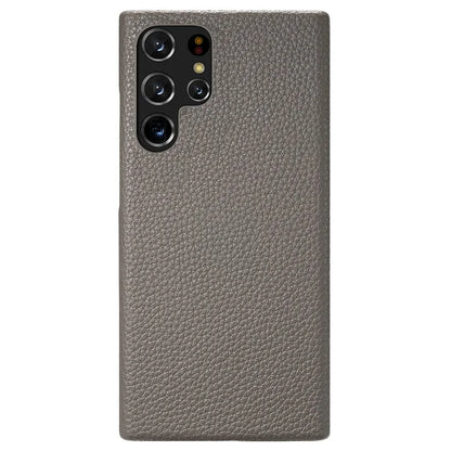 Y1 For Samsung Galaxy S22 Ultra 5G Slim Case Litchi Texture PU+PC Phone Cover
