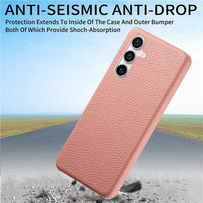 Y1 For Samsung Galaxy S23 FE Cell Phone Case Litchi Texture PU+PC Drop-proof Cover