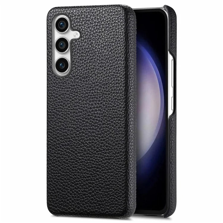Y1 For Samsung Galaxy S23 FE Cell Phone Case Litchi Texture PU+PC Drop-proof Cover