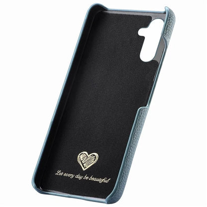 Y1 For Samsung Galaxy S23 FE Cell Phone Case Litchi Texture PU+PC Drop-proof Cover