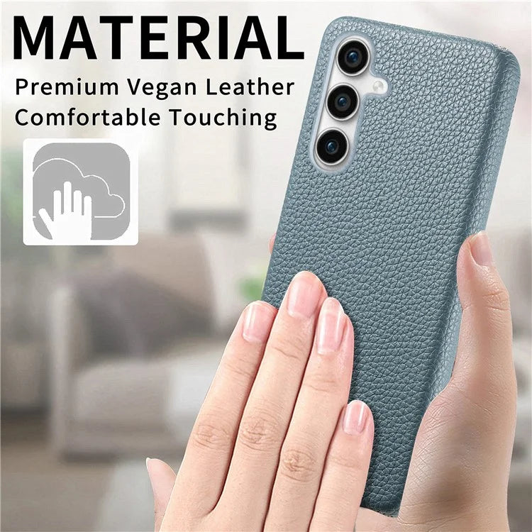 Y1 For Samsung Galaxy S23 FE Cell Phone Case Litchi Texture PU+PC Drop-proof Cover