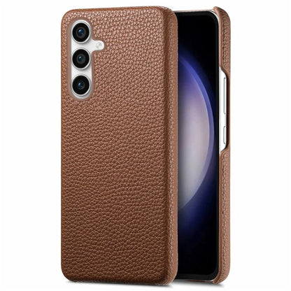 Y1 For Samsung Galaxy S23 FE Cell Phone Case Litchi Texture PU+PC Drop-proof Cover