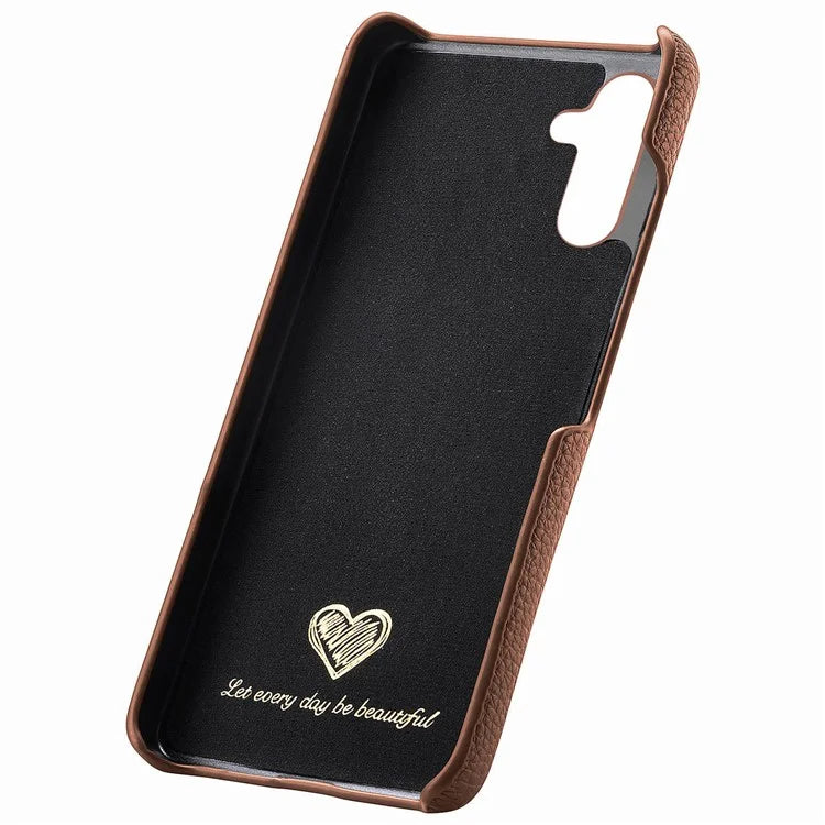 Y1 For Samsung Galaxy S23 FE Cell Phone Case Litchi Texture PU+PC Drop-proof Cover