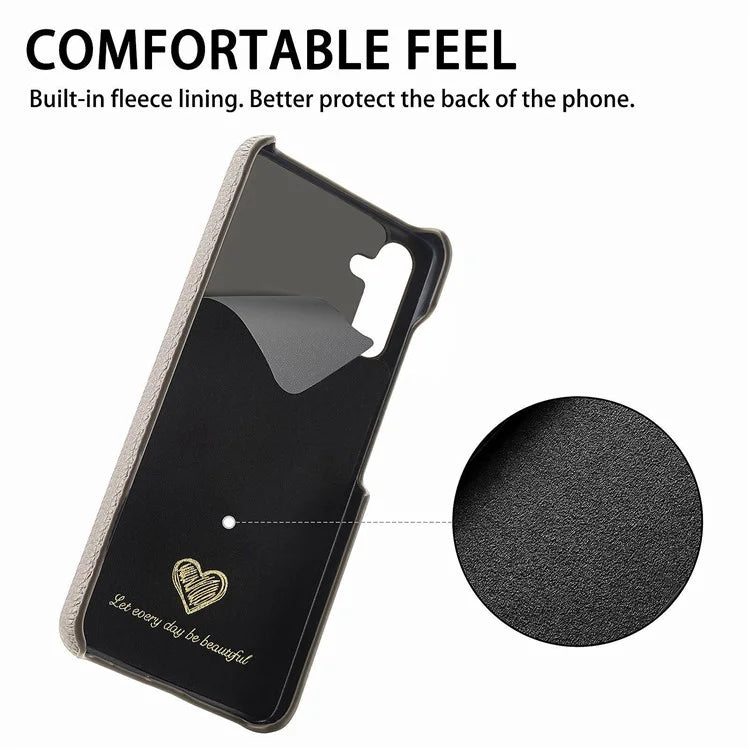 Y1 For Samsung Galaxy S23 FE Cell Phone Case Litchi Texture PU+PC Drop-proof Cover