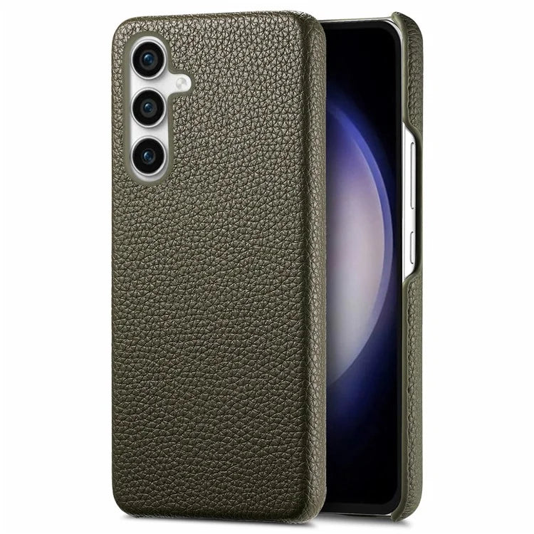 Y1 For Samsung Galaxy S23 FE Cell Phone Case Litchi Texture PU+PC Drop-proof Cover