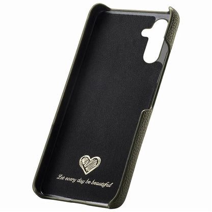 Y1 For Samsung Galaxy S23 FE Cell Phone Case Litchi Texture PU+PC Drop-proof Cover