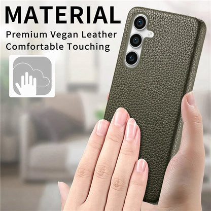 Y1 For Samsung Galaxy S23 FE Cell Phone Case Litchi Texture PU+PC Drop-proof Cover