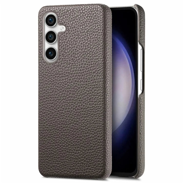 Y1 For Samsung Galaxy S23 FE Cell Phone Case Litchi Texture PU+PC Drop-proof Cover