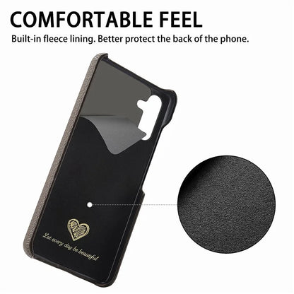 Y1 For Samsung Galaxy S23 FE Cell Phone Case Litchi Texture PU+PC Drop-proof Cover