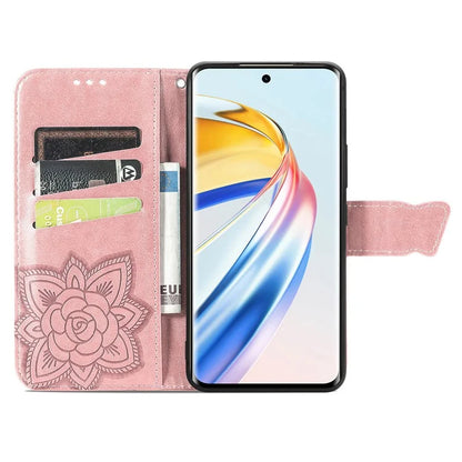 For Honor X9b 5G / Magic6 Lite 5G Phone Cover Stand Imprinted Pattern PU Leather Case