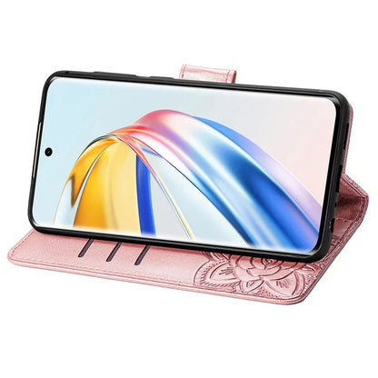 For Honor X9b 5G / Magic6 Lite 5G Phone Cover Stand Imprinted Pattern PU Leather Case