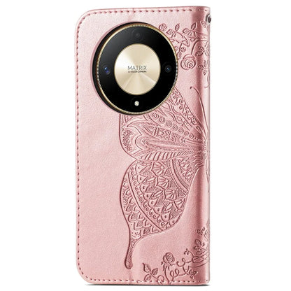 For Honor X9b 5G / Magic6 Lite 5G Phone Cover Stand Imprinted Pattern PU Leather Case