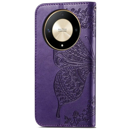 For Honor X9b 5G / Magic6 Lite 5G Phone Cover Stand Imprinted Pattern PU Leather Case