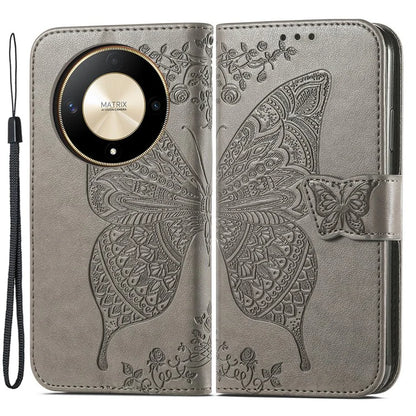 For Honor X9b 5G / Magic6 Lite 5G Phone Cover Stand Imprinted Pattern PU Leather Case