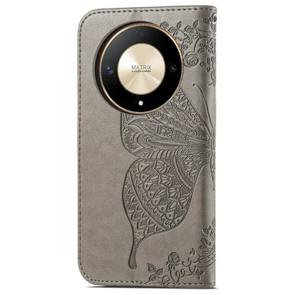 For Honor X9b 5G / Magic6 Lite 5G Phone Cover Stand Imprinted Pattern PU Leather Case